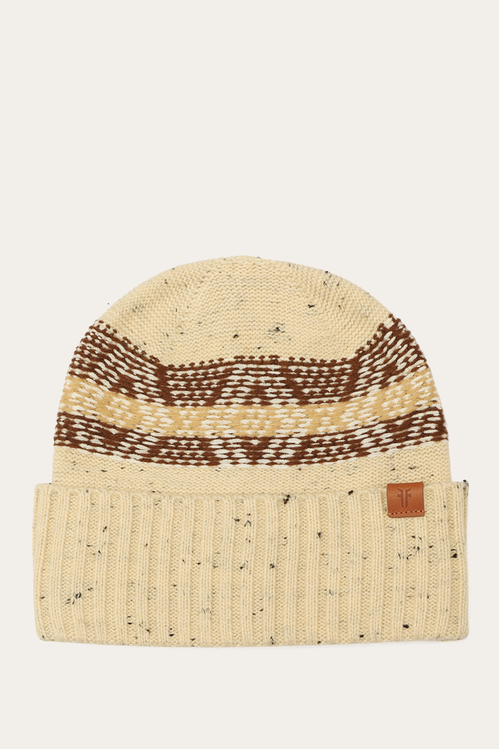 Tweed Fair Isle Cuff Hat