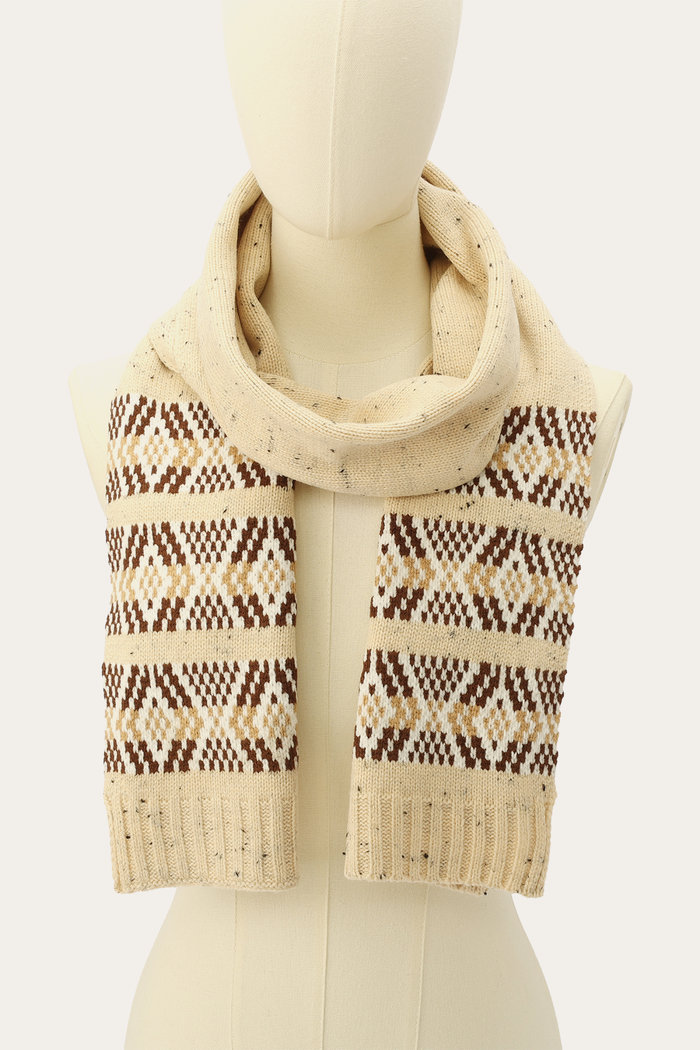 Tweed Fair Isle Scarf