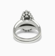 Twinkle Luxe Teardrop Ring Silver Sz 8