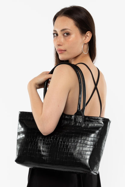 RLH3493 - Crocodile Weekday Tote Bag