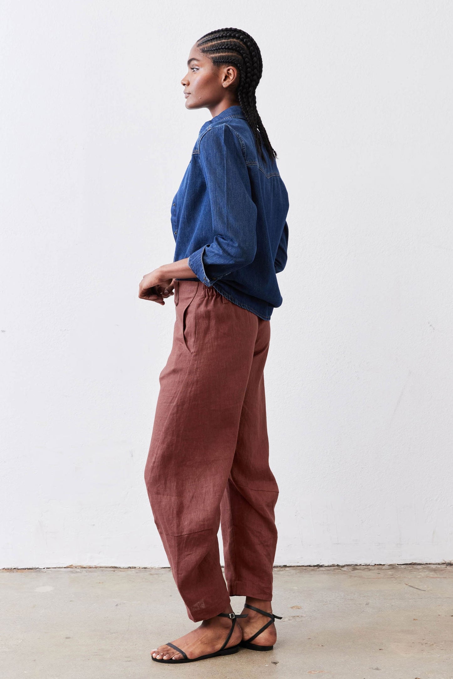 The Uptown Loose Linen Pants