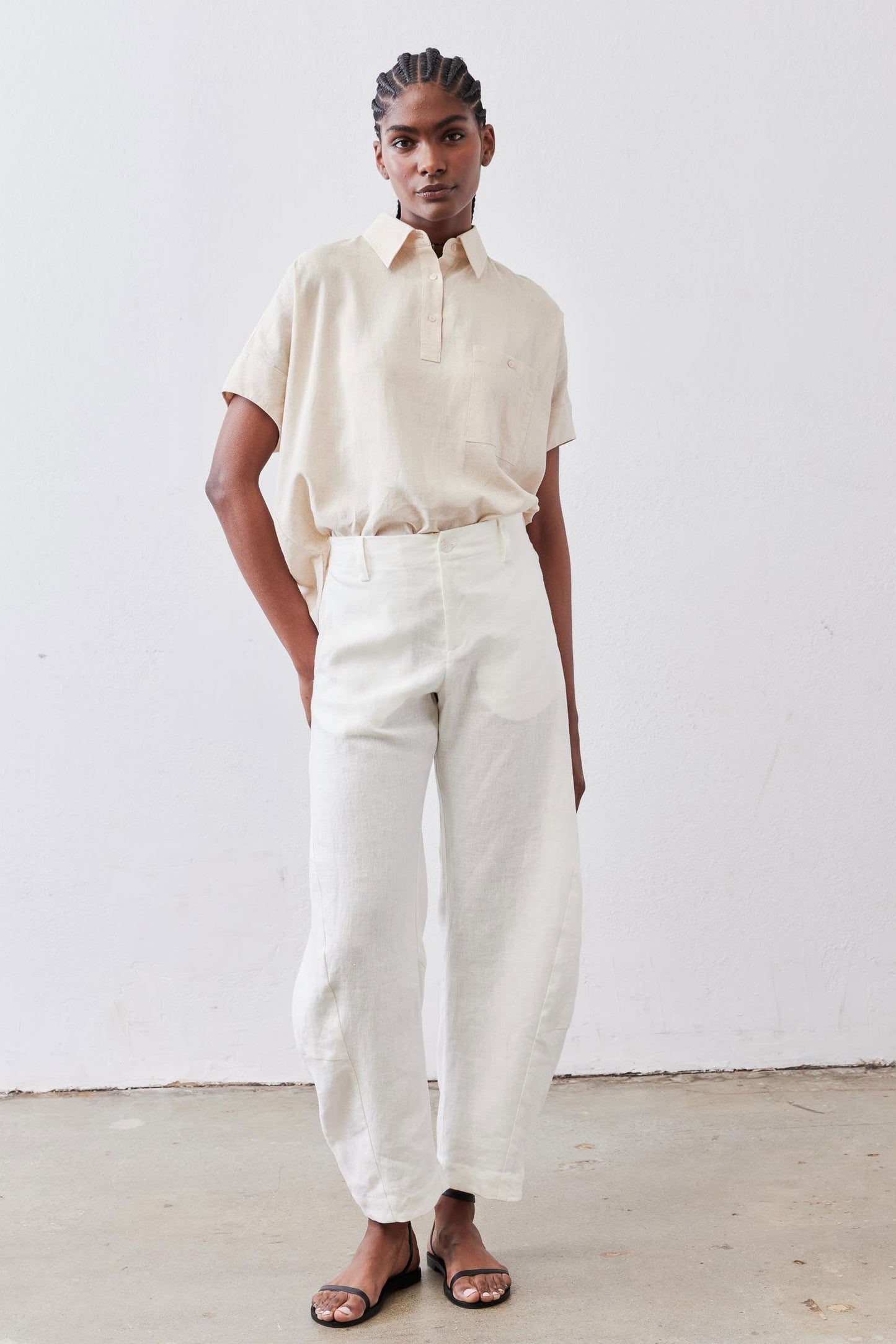 The Uptown Loose Linen Pants