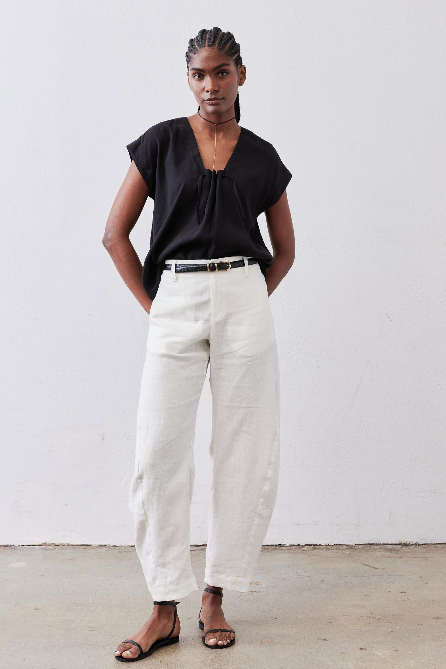 The Uptown Loose Linen Pants