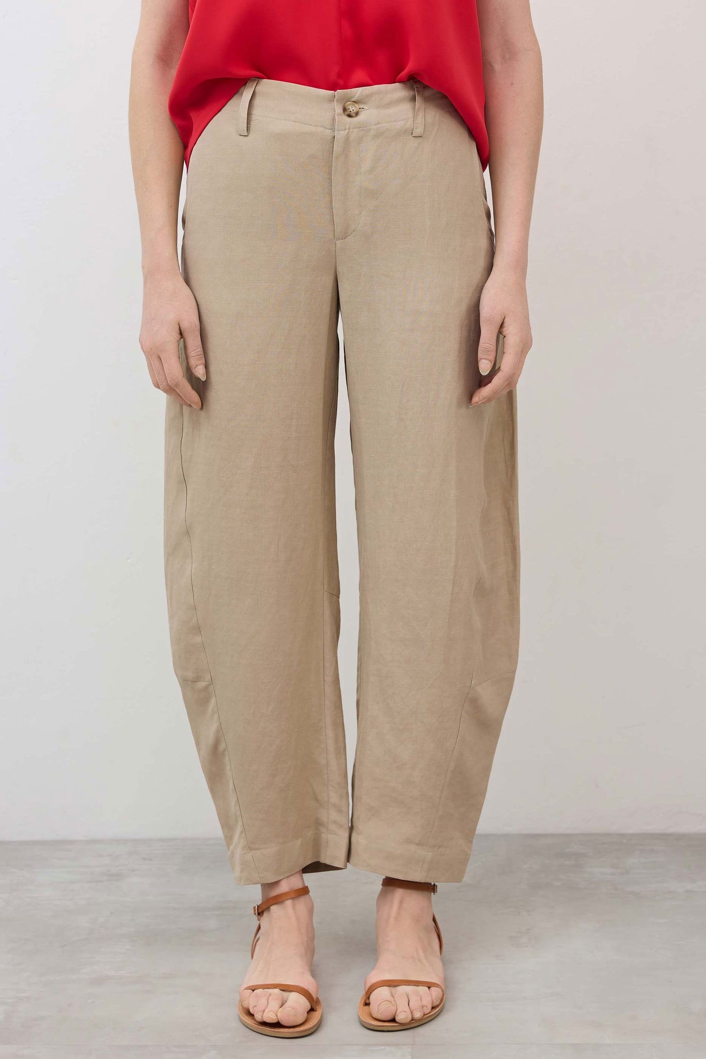 The Uptown Loose Silk Linen Pants