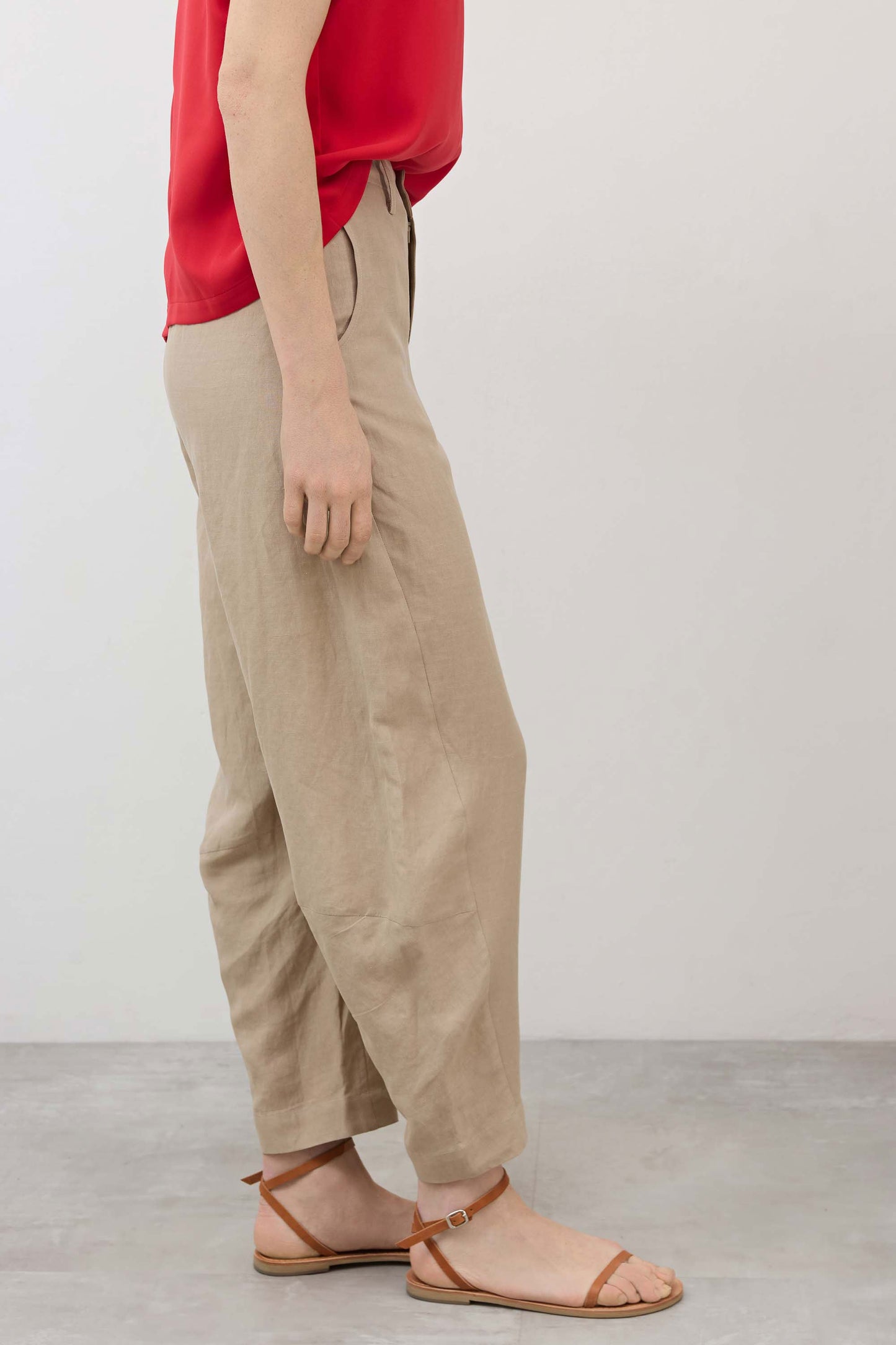 The Uptown Loose Silk Linen Pants