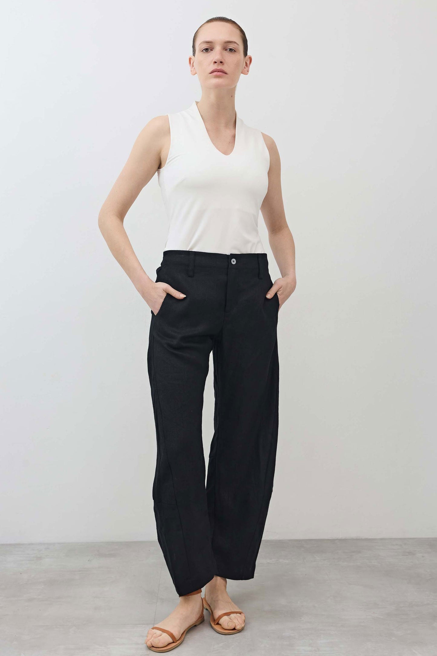 The Uptown Loose Linen Pants