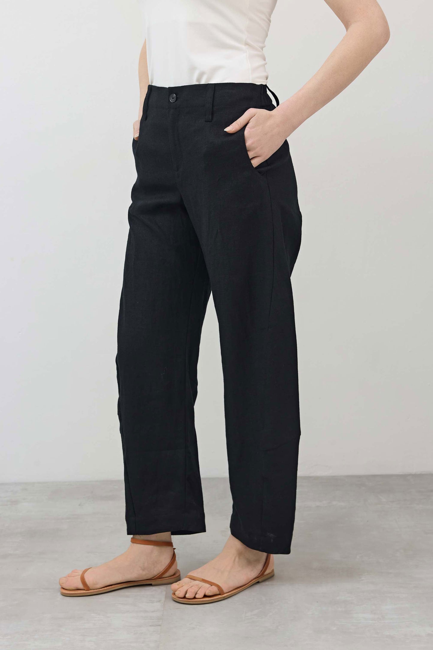 The Uptown Loose Linen Pants