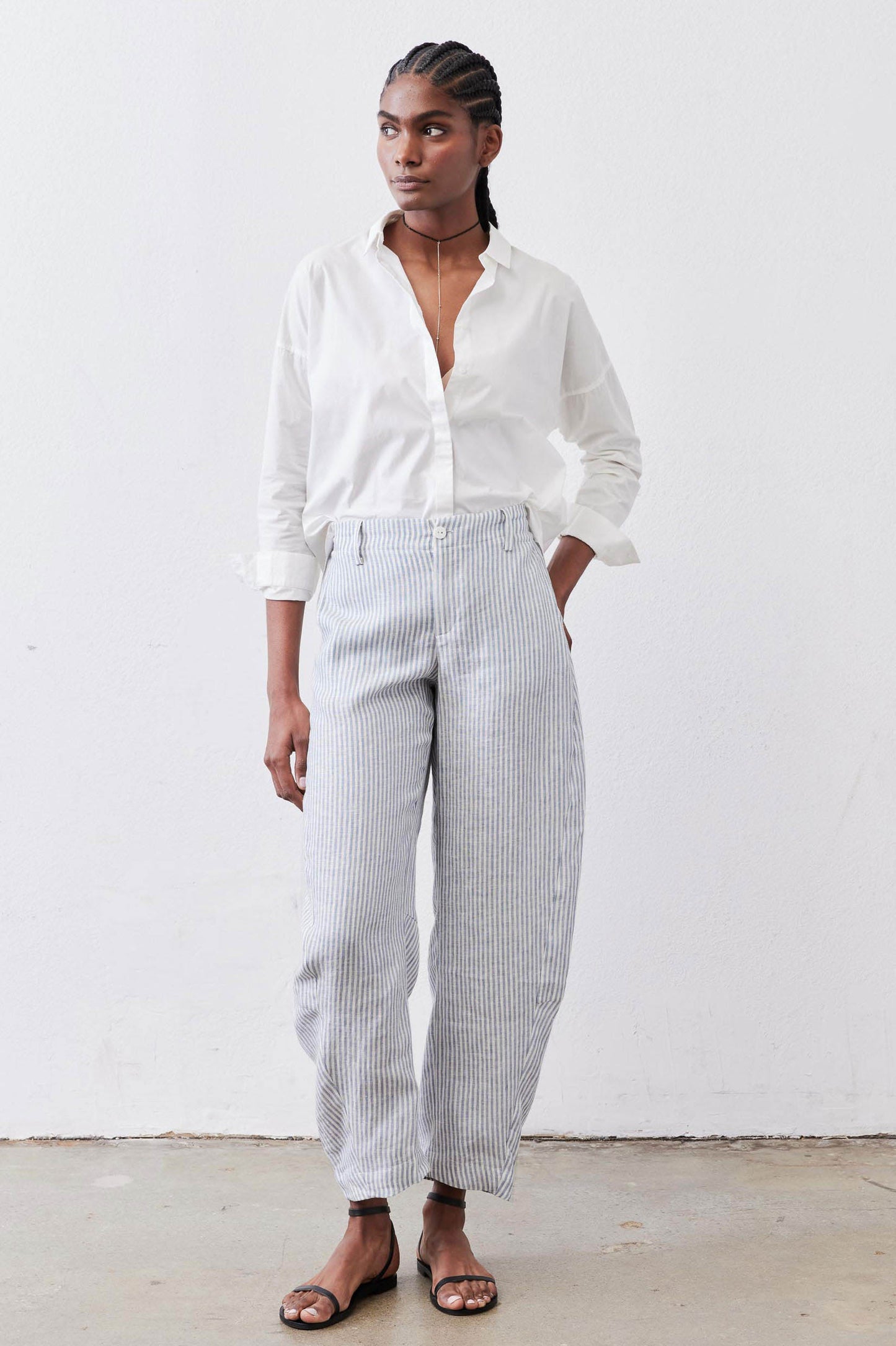The Uptown Loose Linen Pants