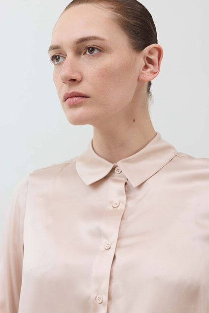 Washable Silk Button Down Top