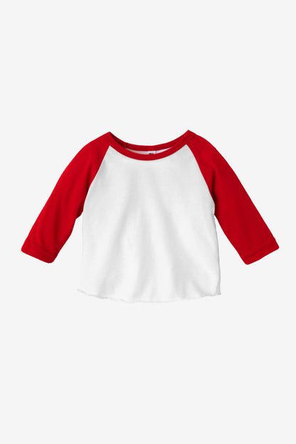 FF0053 - Infant 3/4 Sleeve Poly Cotton Raglan