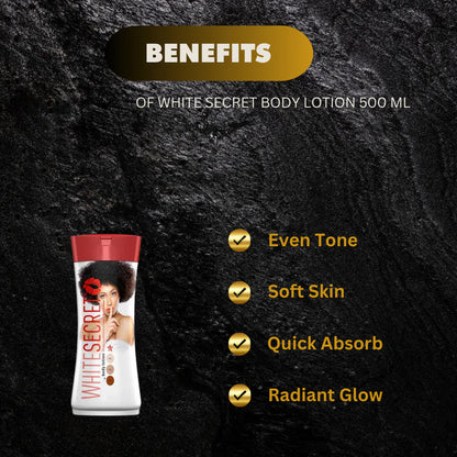 WHITE SECRET LIGHTENING BODY LOTION (4 PACK)