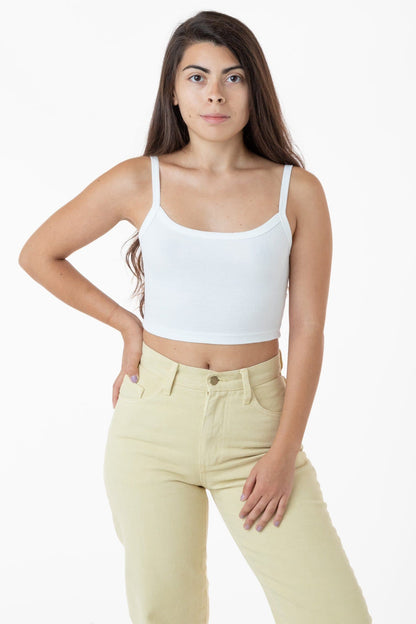 43016 - Baby Rib Spaghetti Crop Tank
