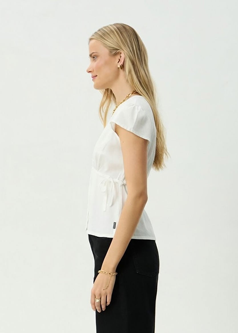 AFENDS Womens Loula - Wrap Top - White