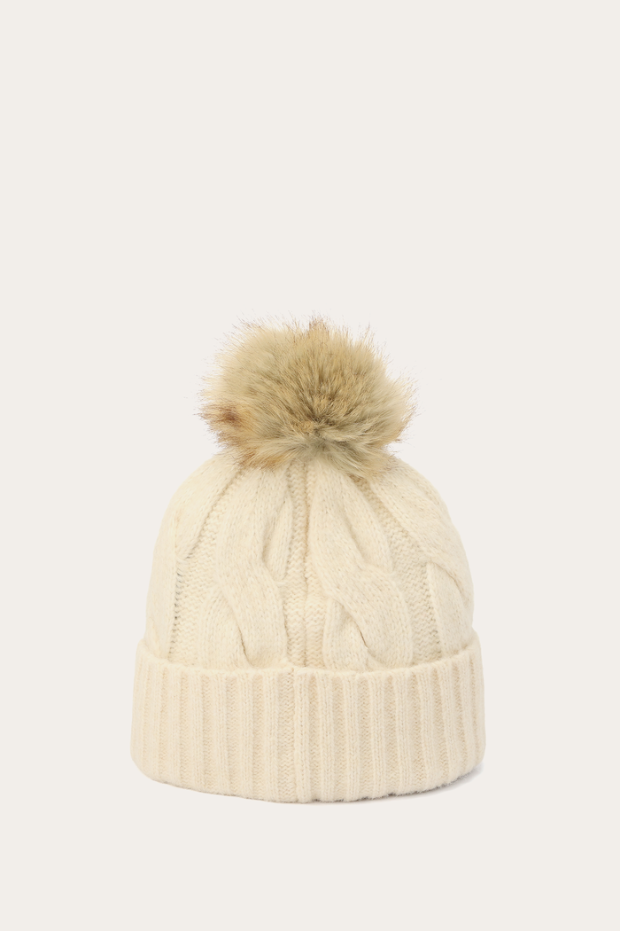 Wide Cable Cuff Hat
