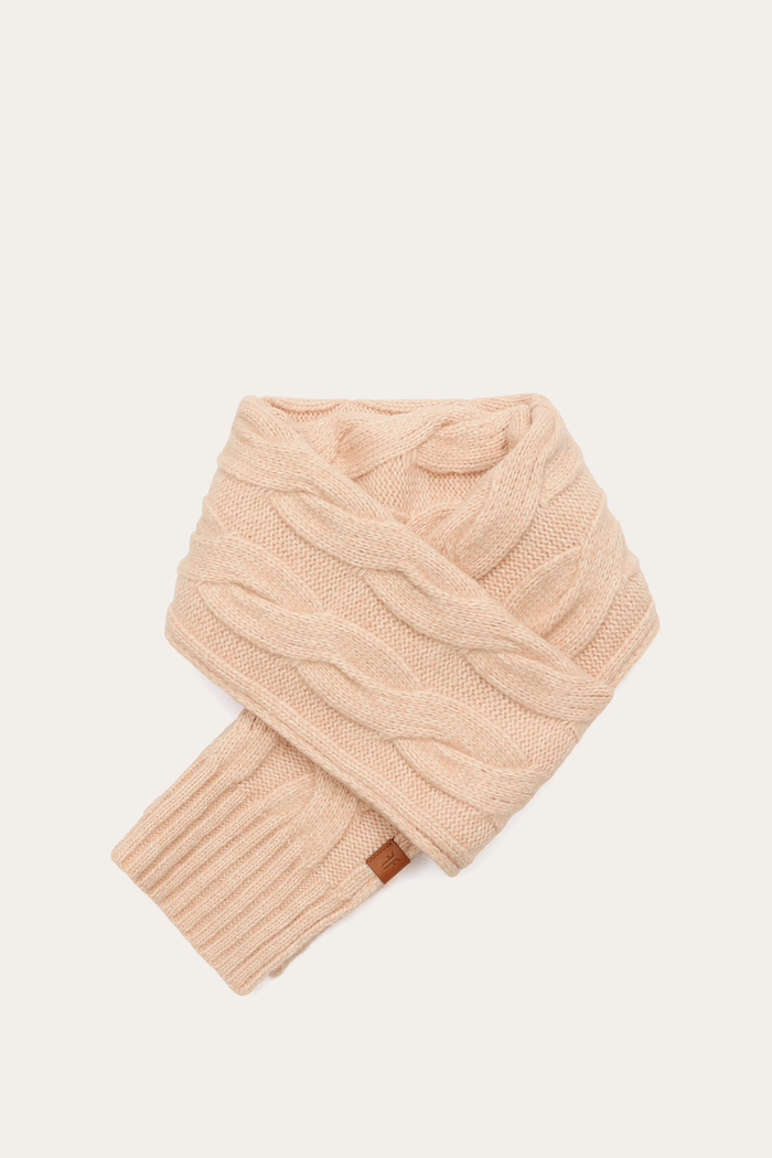 Wide Cable Scarf