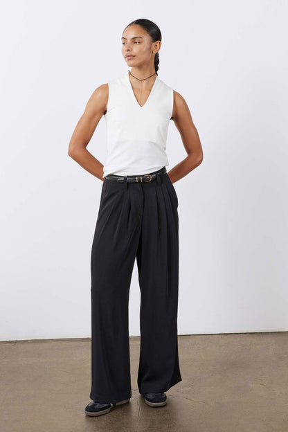 The Petite Wide Leg Trousers