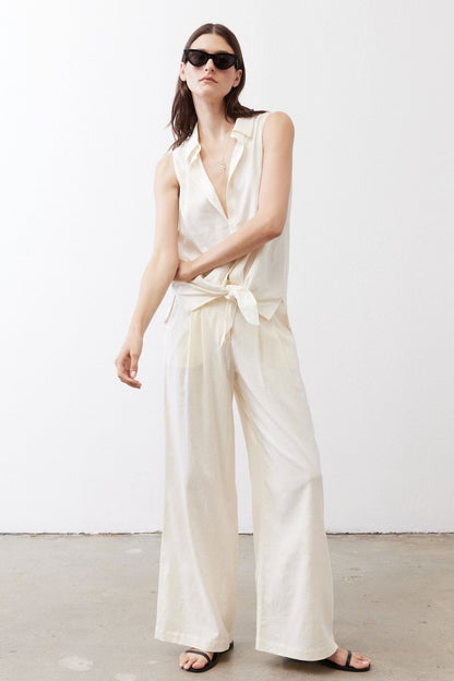 The Wide Leg Linen Trousers