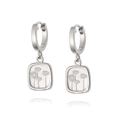 Wild Daisies Drop Earrings Sterling Silver