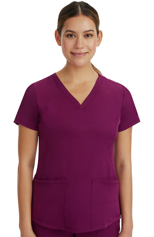 Womens Monica V-Neck Solid Scrub Top
