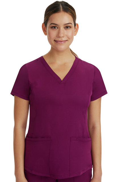 Womens Monica V-Neck Solid Scrub Top