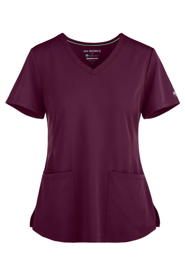 Womens Monica V-Neck Solid Scrub Top