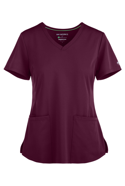 Womens Monica V-Neck Solid Scrub Top