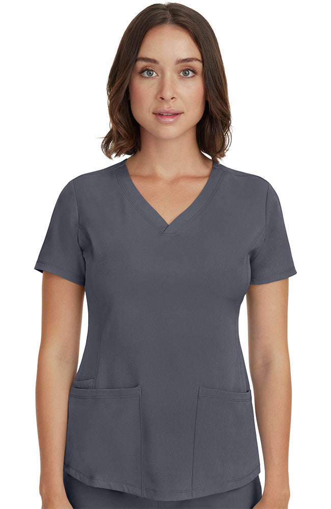 Womens Monica V-Neck Solid Scrub Top