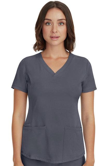 Womens Monica V-Neck Solid Scrub Top