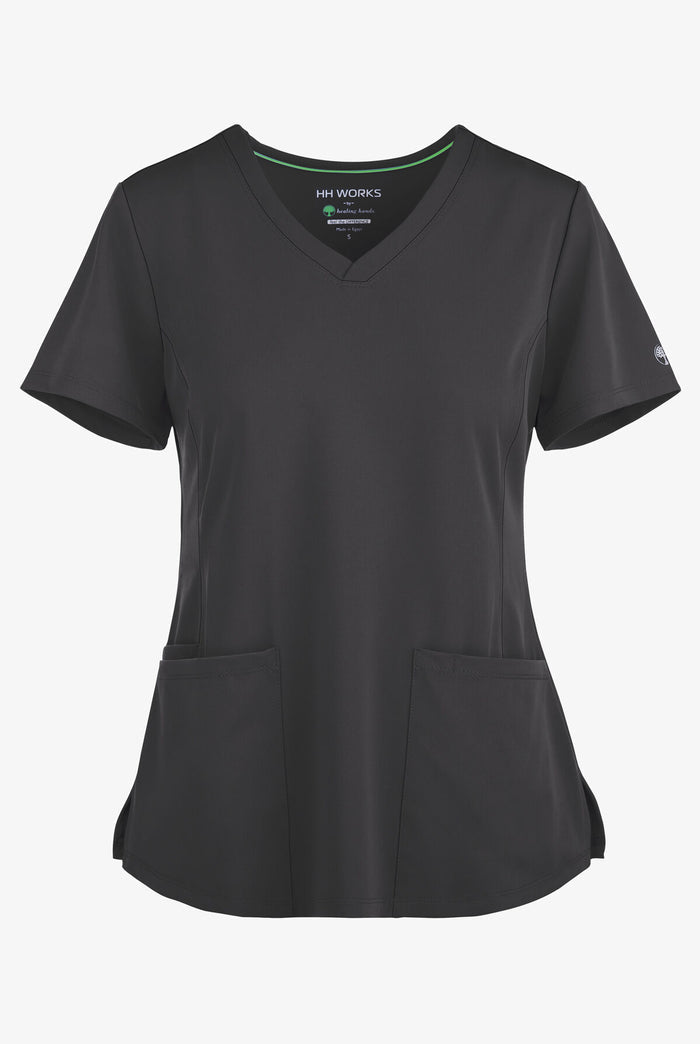 Womens Monica V-Neck Solid Scrub Top