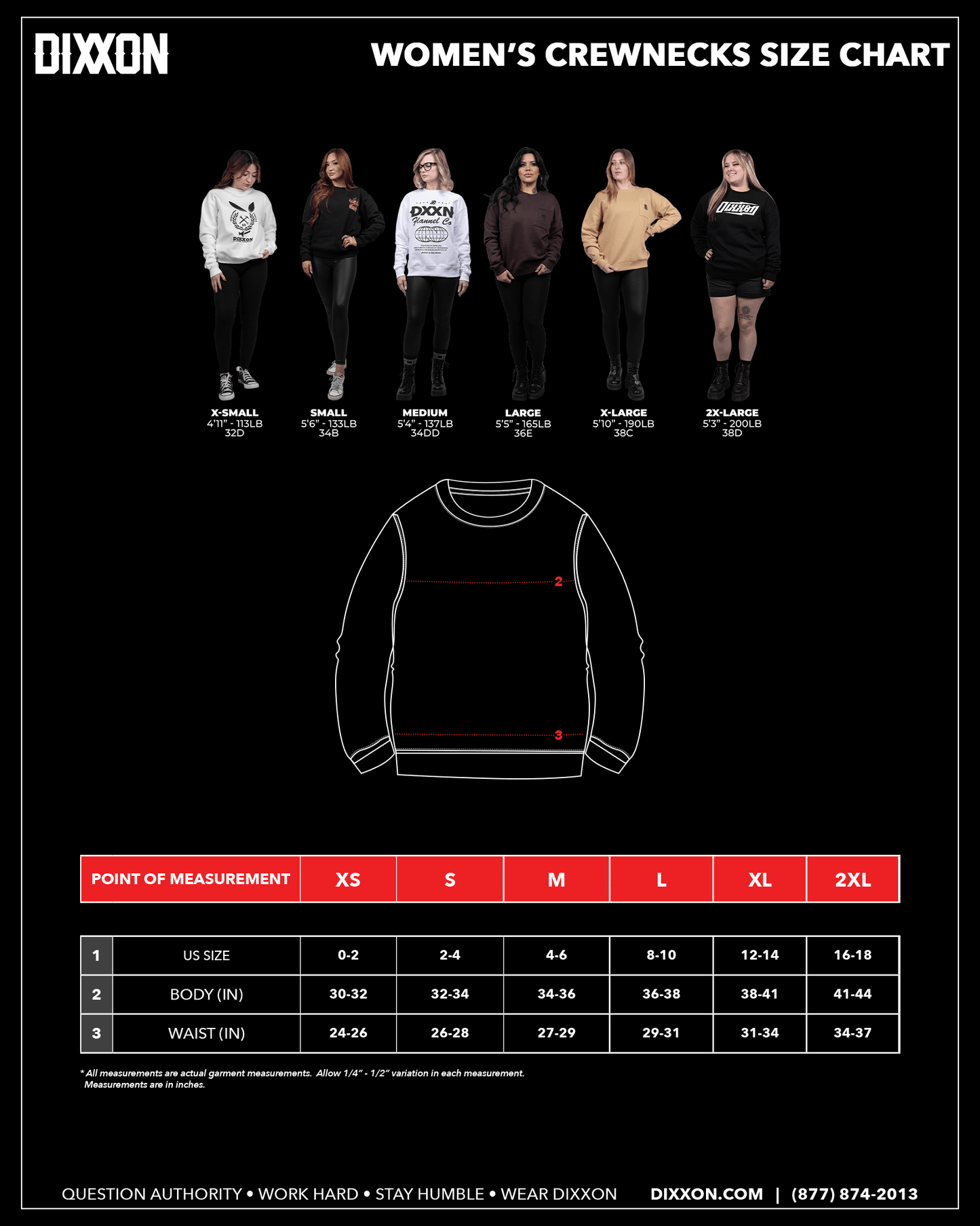 Women's White Checkers Crewneck Sweatshirt - Black