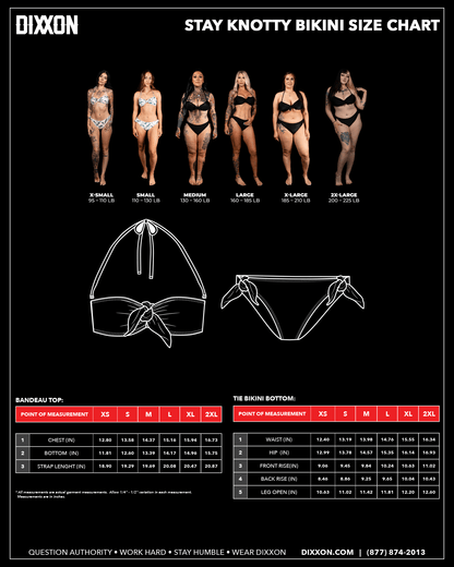 Women's Stay Knotty Bandeau Bikini Top - Barbuda