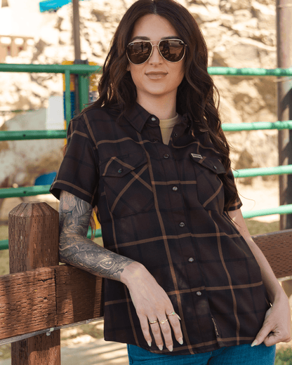 Women's Stockyard Short Sleeve Flannel