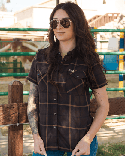 Women's Stockyard Short Sleeve Flannel