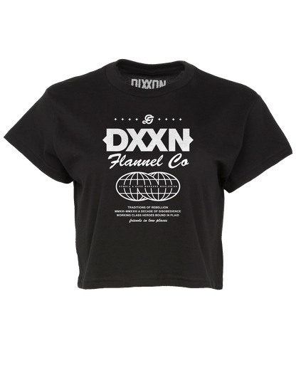 Women's Tech Crop Top - Black