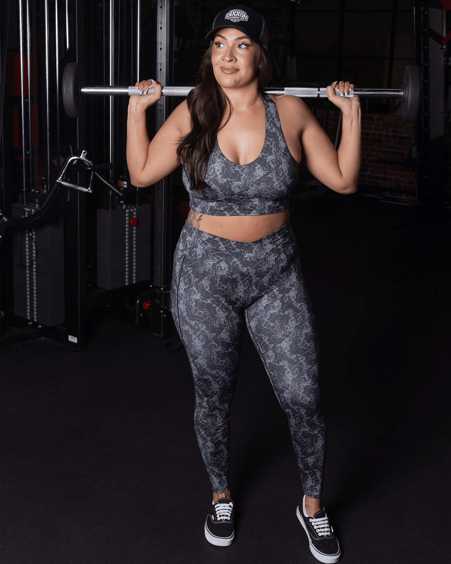 Women's Untamed Leggings - Gray Snakeskin