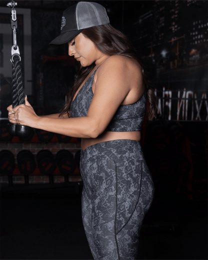 Women's Untamed Leggings - Gray Snakeskin