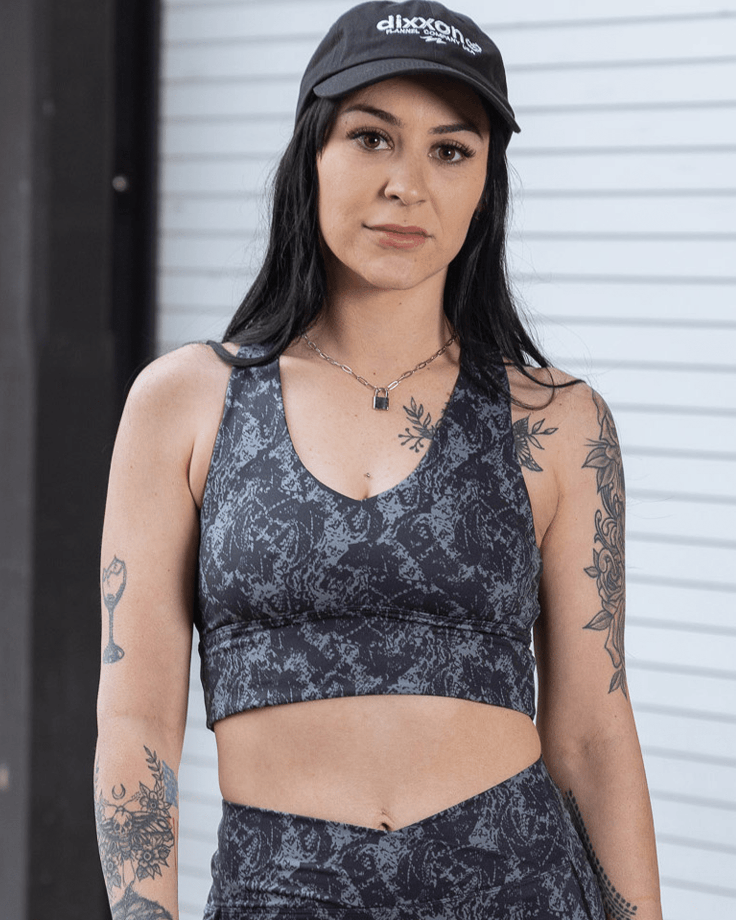 Women's Untamed Sports Bra - Gray Snakeskin