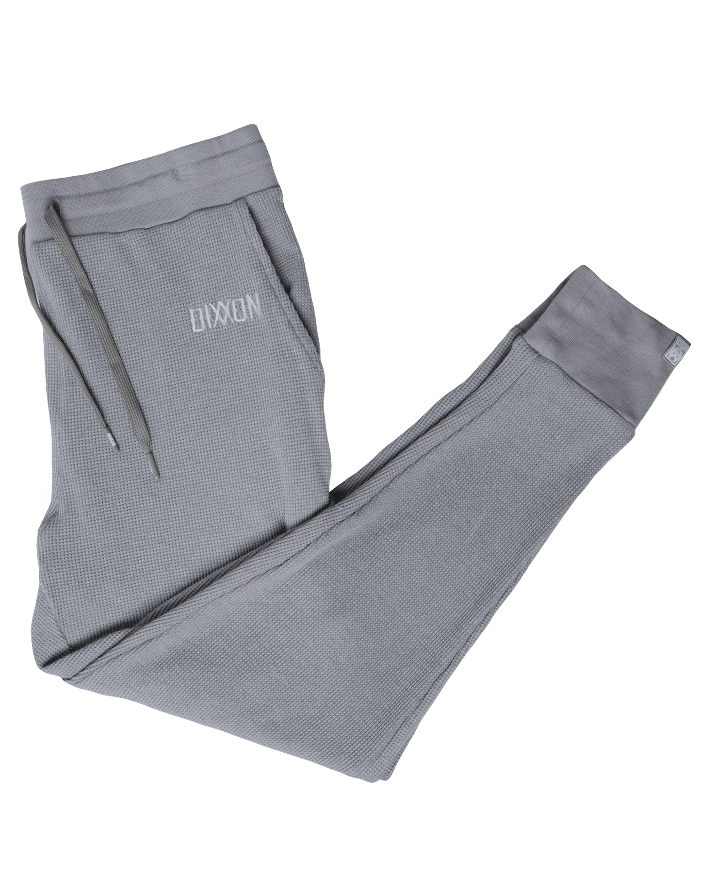 Women's Waffle Knit Joggers - Light Gray