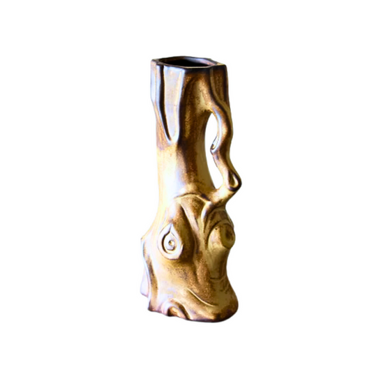 Wood Trunk Vase