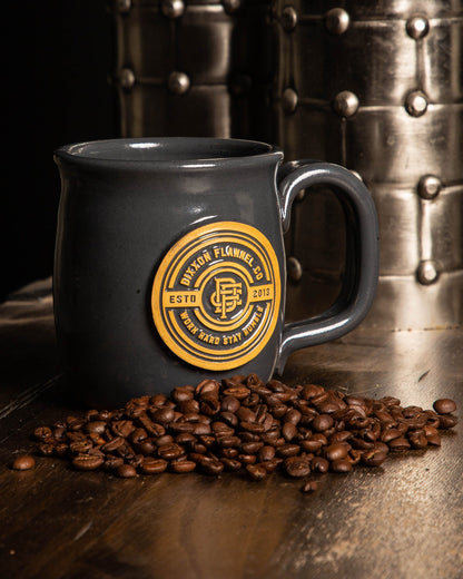 Work Hard Badge Java Taster Mug