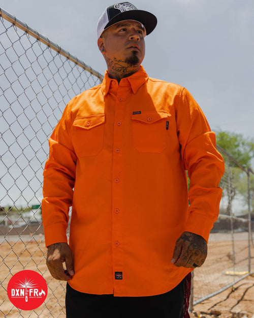 WorkForce Hi Vis FR Work Shirt - Orange