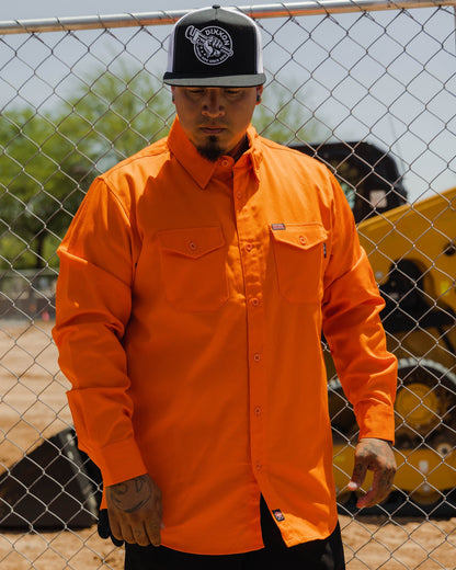 WorkForce Hi Vis FR Work Shirt - Orange