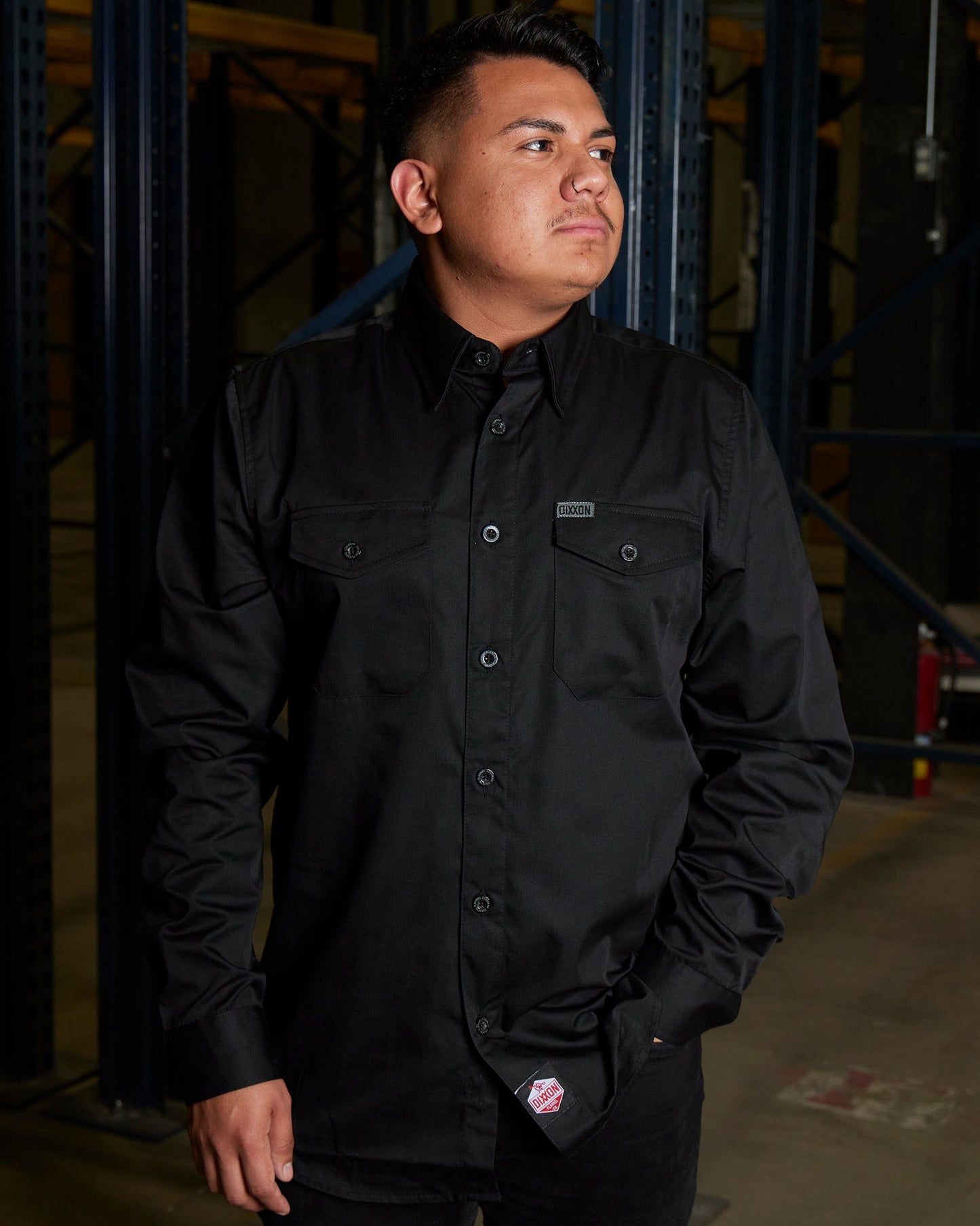 WorkForce Long Sleeve Work Shirt - Black
