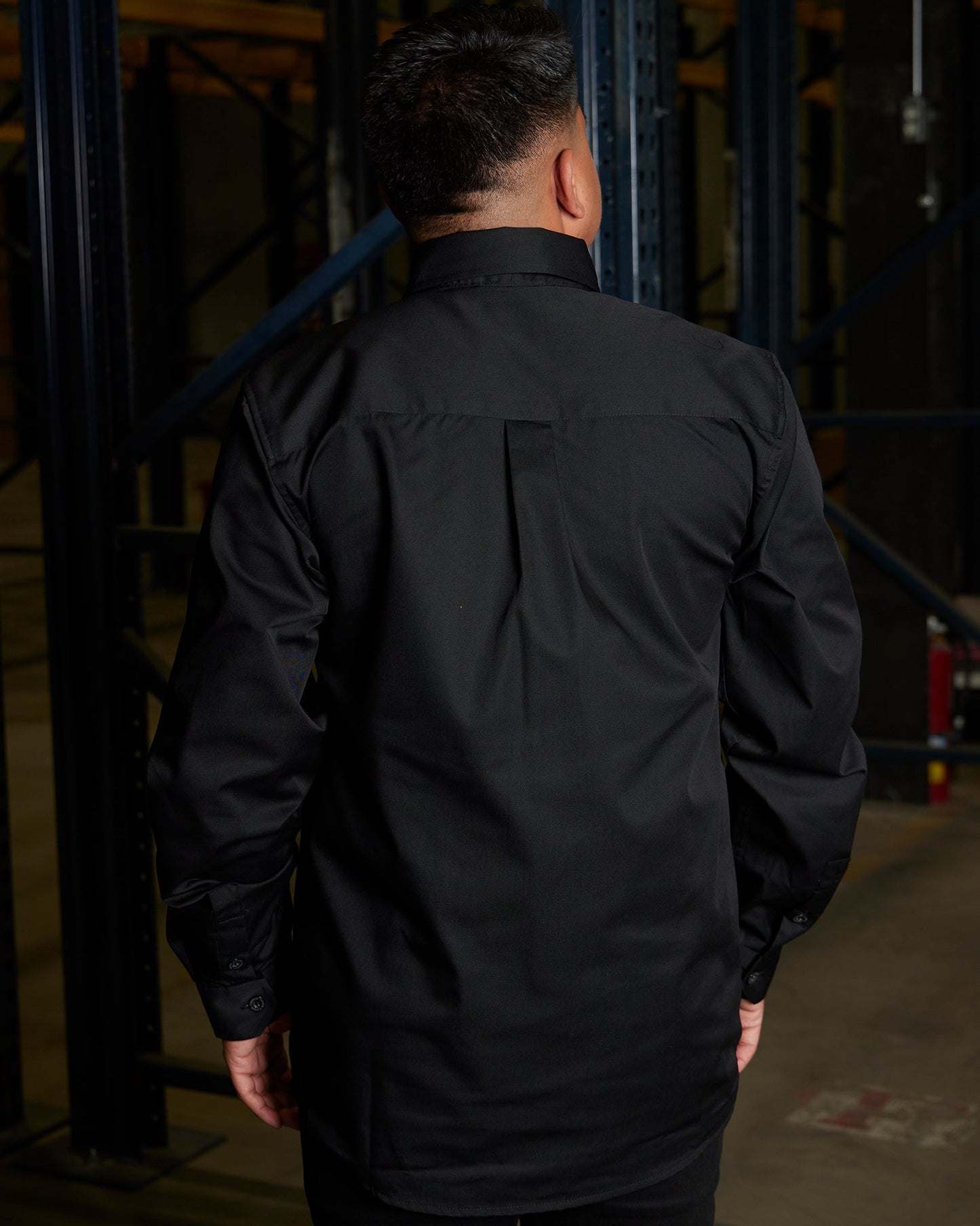 WorkForce Long Sleeve Work Shirt - Black