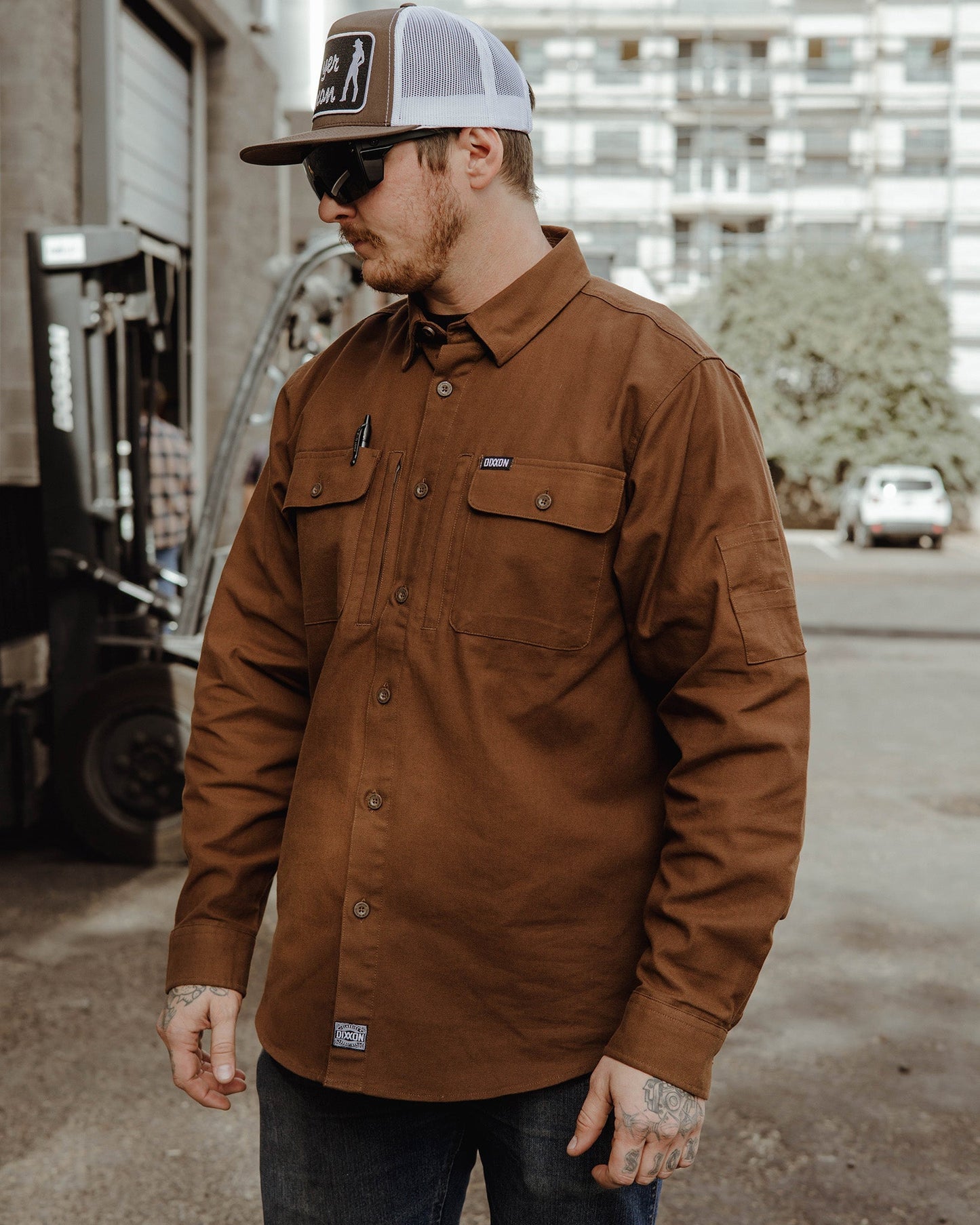 Work Shirt Long Sleeve - Brown