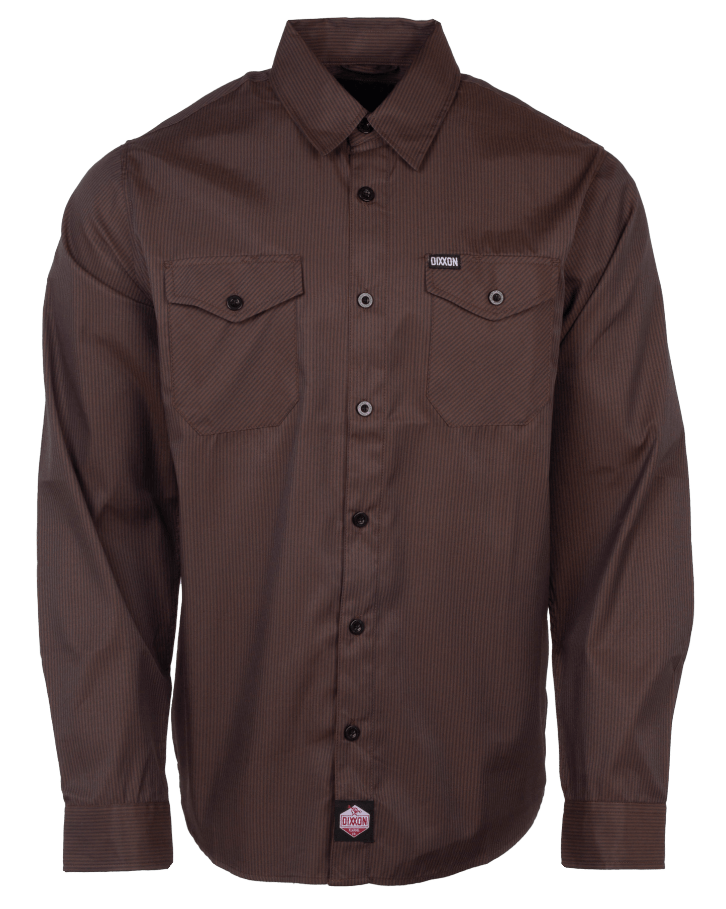 WorkForce Long Sleeve Work Shirt - Brown & Black