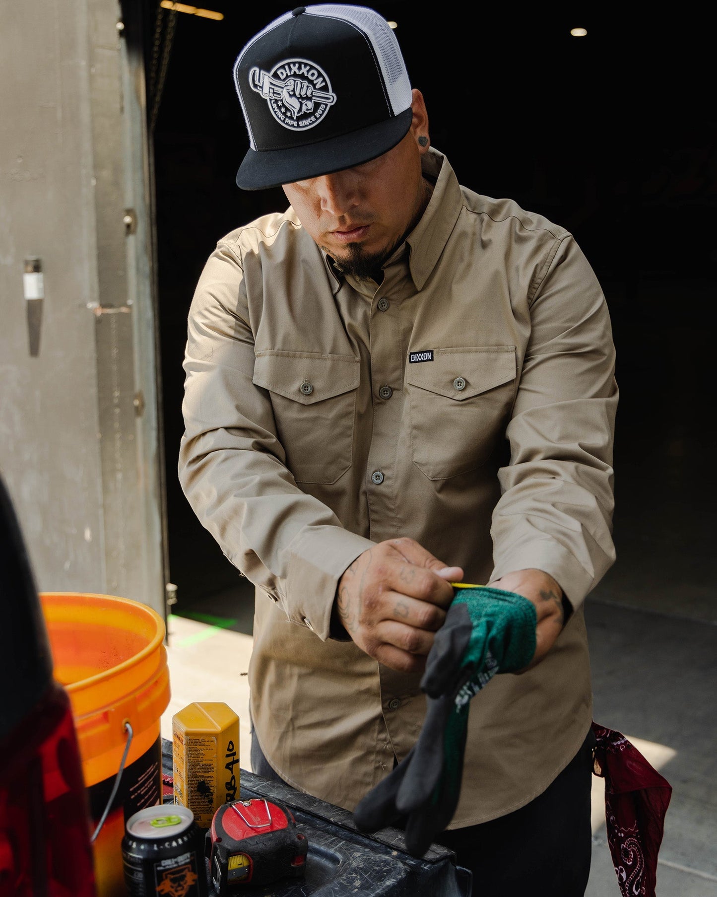 WorkForce Long Sleeve Work Shirt - Khaki