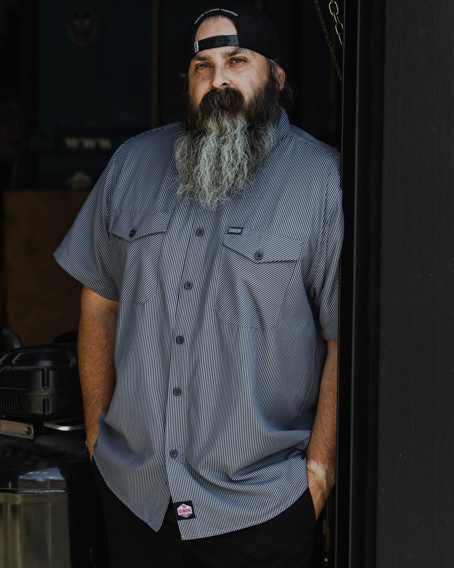 WorkForce Short Sleeve Work Shirt - Charcoal & Navy