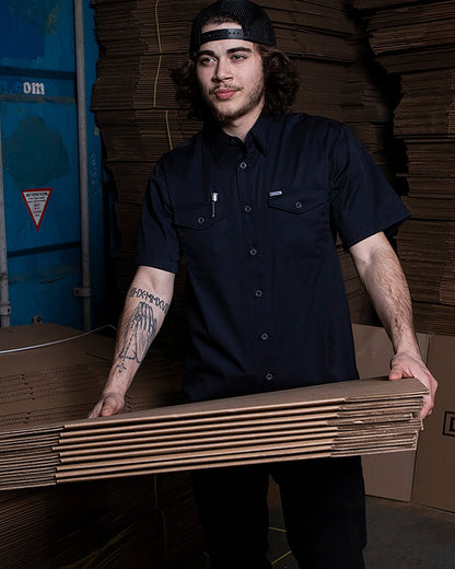 WorkForce Short Sleeve Work Shirt - Navy