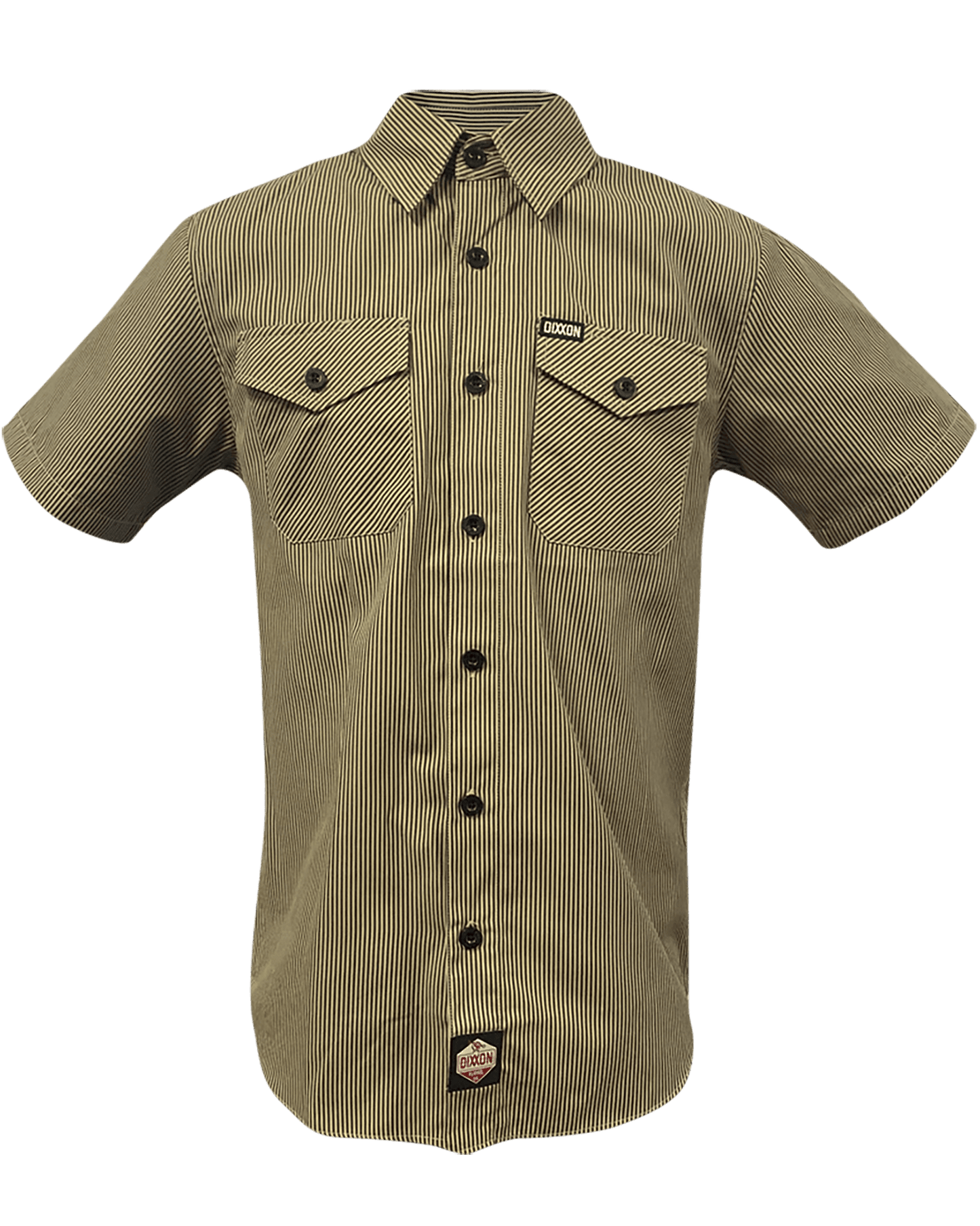 WorkForce Short Sleeve Work Shirt - Khaki & Black